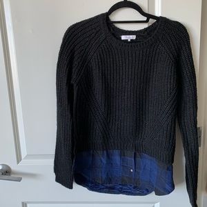 Parker sweater with attached blouse